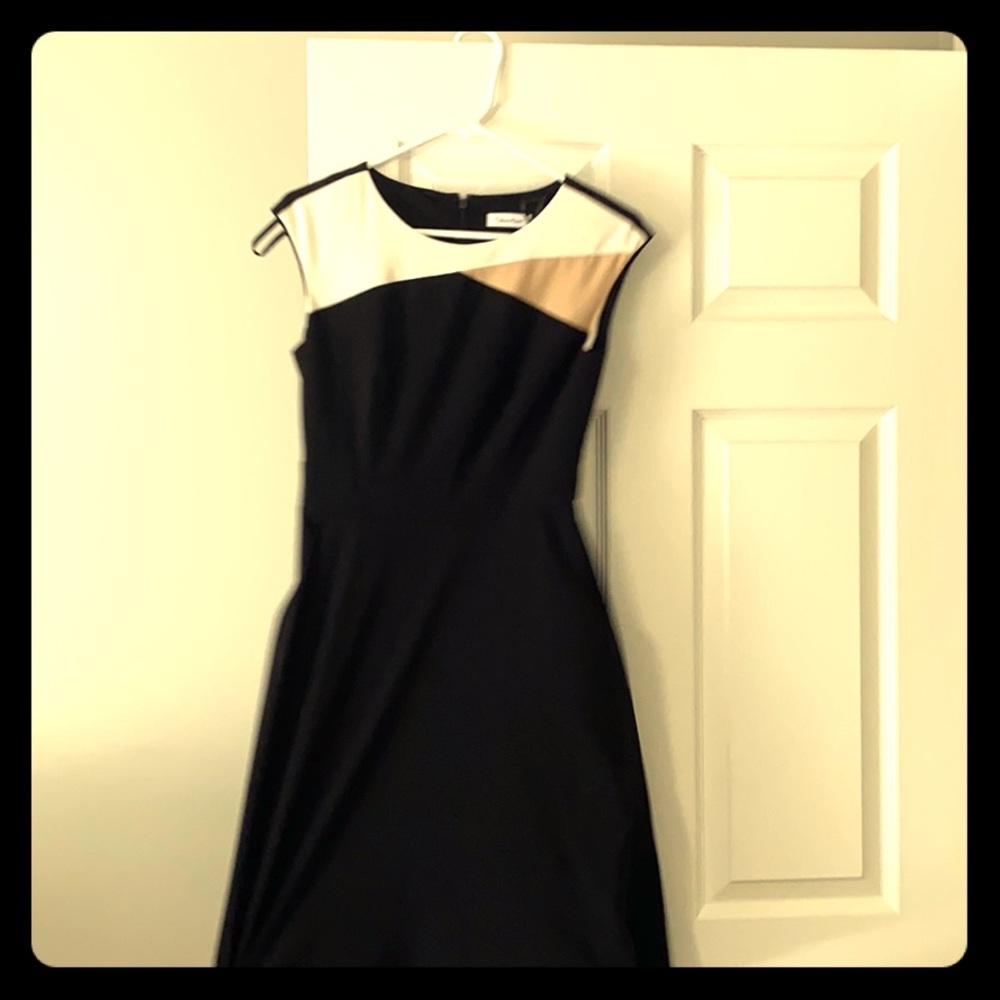 Calvin Klein size 2 black dress with pockets